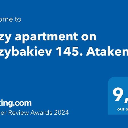 Cozy Apartment On Rozybakiev 145. Atakent Алма Ата Екстериор снимка